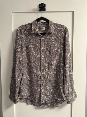 Isabel Marant Silk Paisley Button-Down Shirt